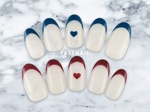 ネイルサロン ファストネイル プライムツリー赤池店(FASTNAIL)/ハート/フレンチ【11439】