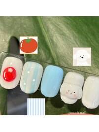 手描き韓国ニュアンスネイル