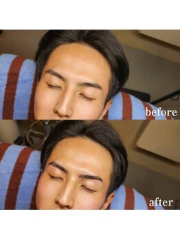 ニマ サロン(Nima Salon)の写真/眉毛で差をつける！メンズOKサロンで整える好印象な表情☆