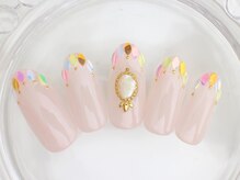 ネイルサロン あかねいろ/春夏　ホロネイル　クリアネイル