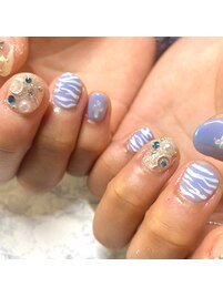 ゼブラネイル☆