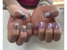 ネイルサロン ブリリアント(Nail Salon Brilliant)/キャラネイル4＋ミラーネイル