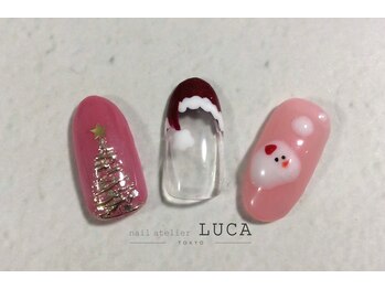 ネイルアトリエルカ(nail atelier LUCA)/S-52 クリスマスワンポイント