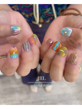 ジィール 那覇泉崎店(JIIL)/こんな感じでカラフルお任せ