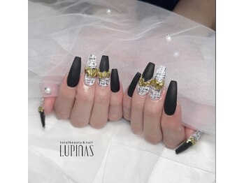 ルピナス(LUPINAS)/黒マットツイード