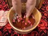 【冬季限定】足ツボ60分+漢方足湯20分+選べるオプション(2箇所)10分