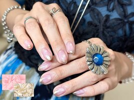 水光マグネット×ミラーネイル