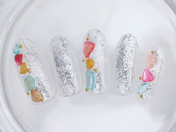 ネイルサロン あかねいろ/夏色 シェルネイル クリア