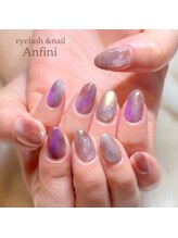 アンフィニ(Anfini)/ミラーネイルをニュアンスアート