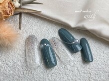 ウィズ 神戸(with)/ラメグラデーション　ブルー