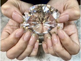 ピンク＆ゴールドフレンチ