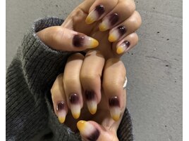 グラデーション　くすみカラー