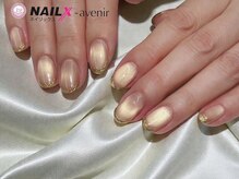 ネイリックス アヴェニール(NAILX avenir)/マグネット+ミラーフレンチ