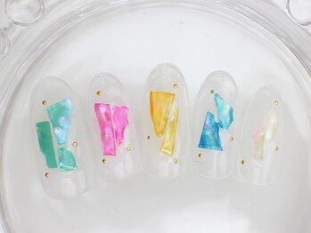 ネイルサロン あかねいろ/夏色 シェルネイル クリア