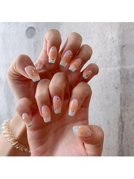 アンダーバーホワイトプラス 南海難波店(_WHITE+)/チークネイル