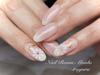 ネイルルーム アロアロ(Aloalo)/ぷっくりフラワー