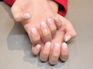 リボンフレンチネイル