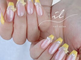 推し活ネイル×フレンチ