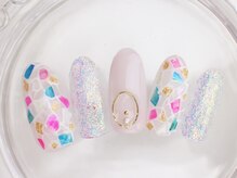 ネイルサロン あかねいろ/夏色シェルネイル　クリアネイル