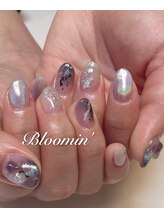 アイラッシュアンドネイル ブルーミン(Bloomin)/大理石ネイル
