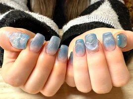 マグネット ハート クリアネイル