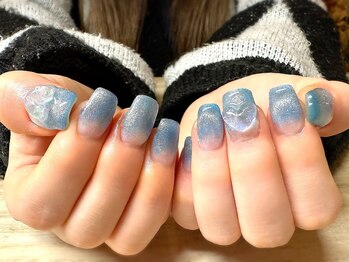 アミュリー ネイル アトリエ(Amury nail atelier)/マグネット ハート クリアネイル