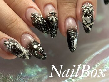 エーネイルボックス(A_NAILBOX)/ブラックフラッシュパウダー◆