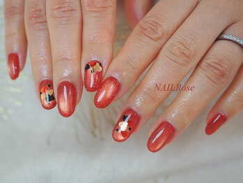 ネイルローズ(NAIL Rose)/ハートホロ　マグネット　春