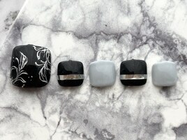 黒＆グレー＆メタリックアート！