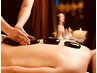 12時以降限定♪ホットストーン（背中or脚）＋全身アロマ＋ヘッド90分￥9400