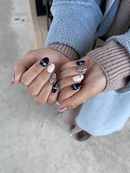 アイコニック アイ 日進梅森台店(ICONIQ eye)/ツイードネイル