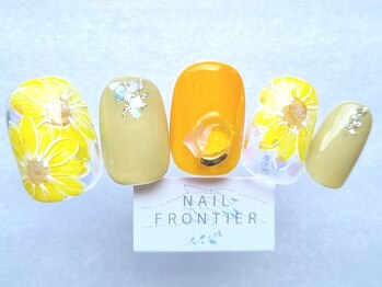 ネイルフロンティア 吉祥寺(NAIL FRONTIER)/手描きひまわりアート8980円~
