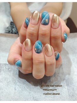 プライベート ネイルサロン マーマ(murmur)/ミラーグラデーション