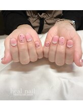 ヒールネイル(heal nail)/cheek×ストーン×perl