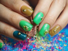colorful  nail