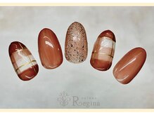 サローネ レジーナ(salone Regina)/チェック/ラメ/秋ネイル