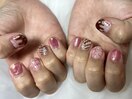 バレンタインネイル