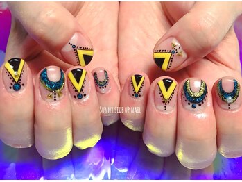 サニーサイドアップ ネイル(Sunny SideUp nail)/ボーホー アート