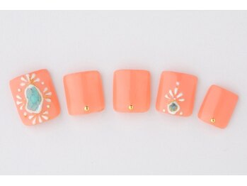 エムスラッシュ ネイル たまプラーザ(M.SLASH)/サマーフットネイル