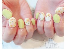 ネイルサロン ティフィン(tiffin)/パステル押し花ネイル