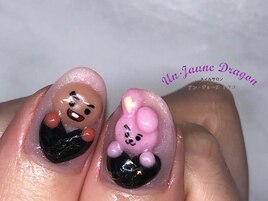【自爪ネイル】BTSネイル