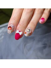 ネイルサロン リン(Lin)/キラキラ　バレンタインネイル