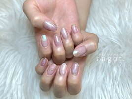 柔らかニュアンスネイル