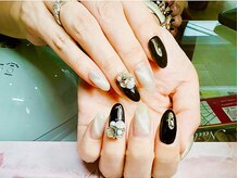 ルアナネイル(Luana_Nail)/ブラック！もりもりパーツを★
