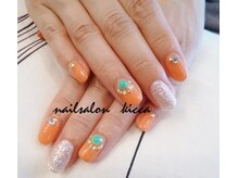 キッカ(kicca)/オレンジ×ターコイズ