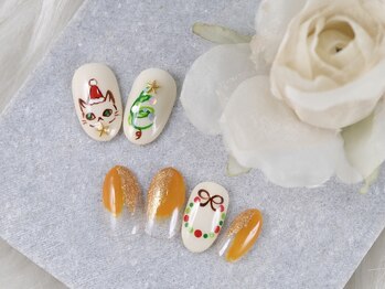 ショコ アンド ラム(Syoko&Lum)/☆今月の猫ネイル☆