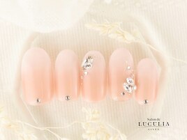 ブライダルネイルきらきらネイル