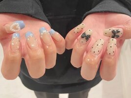 ドットネイル/ガーリーデザイン