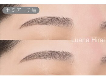 ルアナ(Luana)/ナチュラル/可愛い/セミアーチ眉