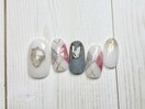 1月定額/アーガイルネイル